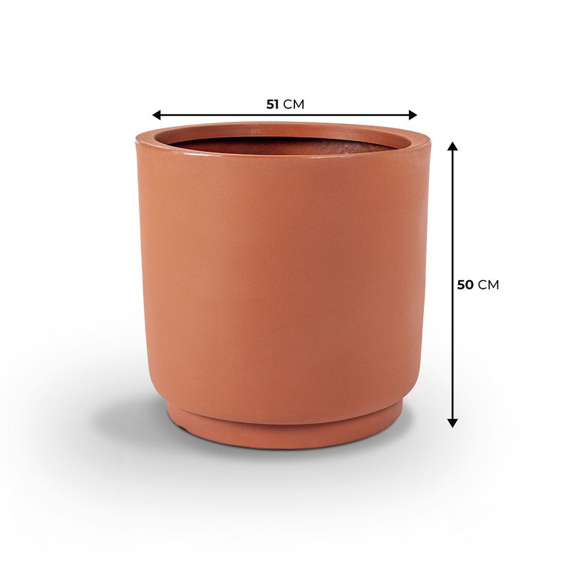 KIT DE 4 VASOS CUMBUCA PRETO E TERRACOTA - Vasap Design