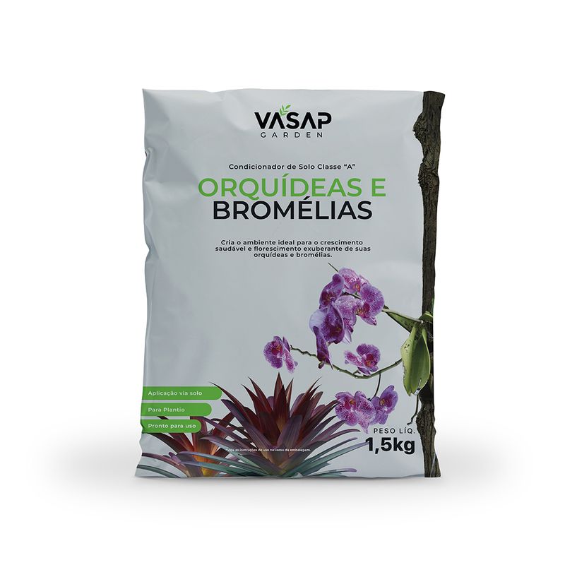 CONDICIONADOR DE SOLO CLASSE A ORQUIDEAS E BROMÉLIAS 1,5KG - Vasap