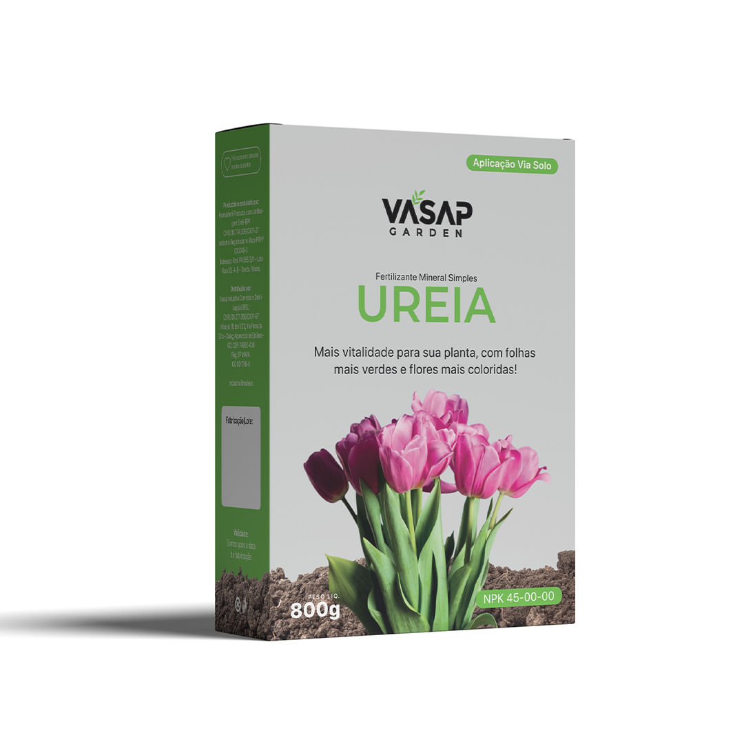 FERTILIZANTE MINERAL SIMPLES UREIA CX 800GR - Vasap Design