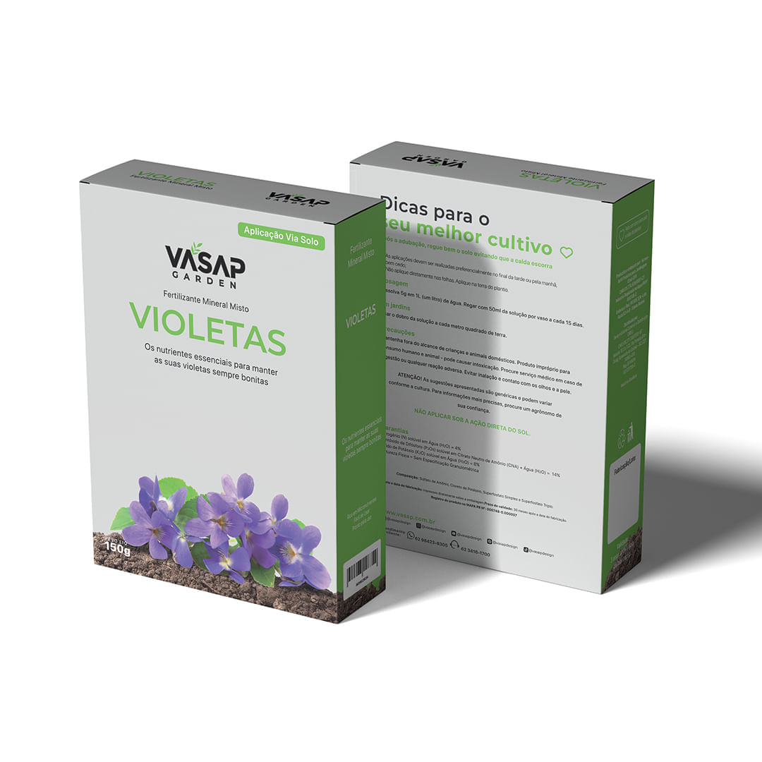 FERTILIZANTE MINERAL MISTO VIOLETA 150G - Vasap Design