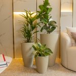 KIT DE 3 VASOS VIETNAMITA AREIA