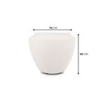 KIT DE 4 VASOS THAI BRANCO MÁRMORE 4451