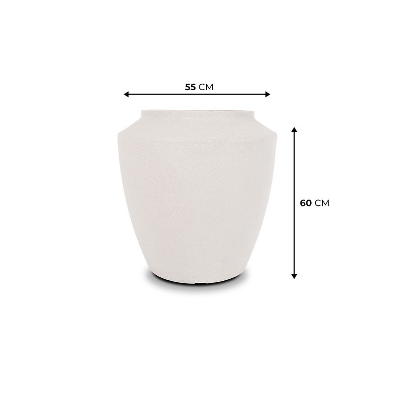 KIT DE 4 VASOS THAI BRANCO MÁRMORE 4450