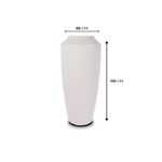 KIT DE 4 VASOS THAI BRANCO MÁRMORE 4453