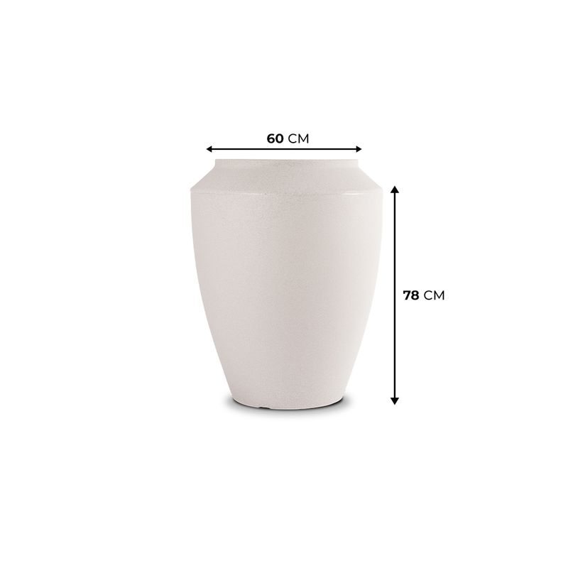 KIT DE 4 VASOS THAI BRANCO MÁRMORE 4452