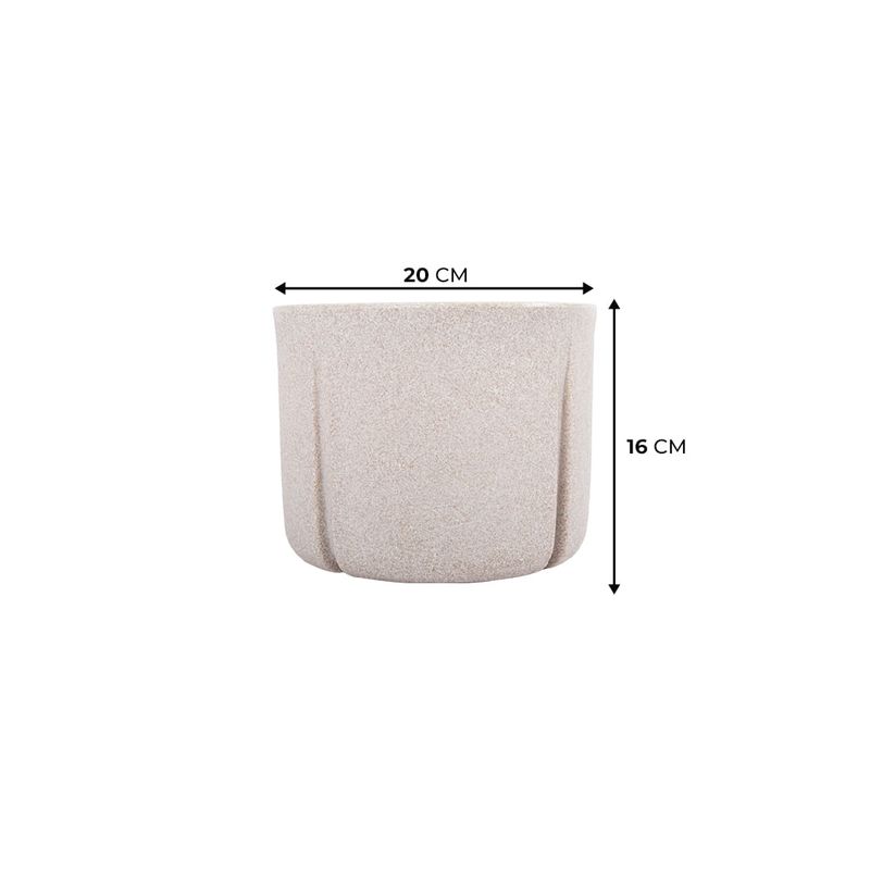 KIT DE 2 VASOS KARAJÁ E REGADOR FLUA BRANCO MÁRMORE 4687