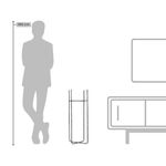 SUPORTE TORONTO ALTO - 80X25CM 5127