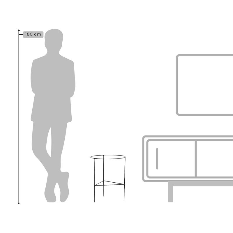 SUPORTE COSMOS 23 MÉDIO PRETO 5136