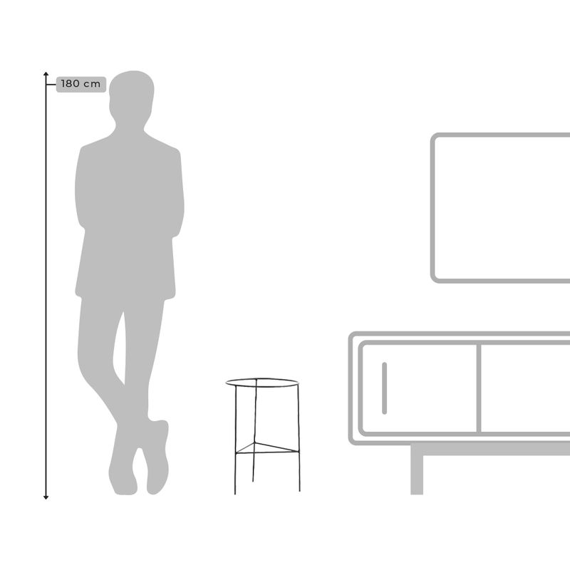 SUPORTE COSMOS 31 MÉDIO PRETO 5141