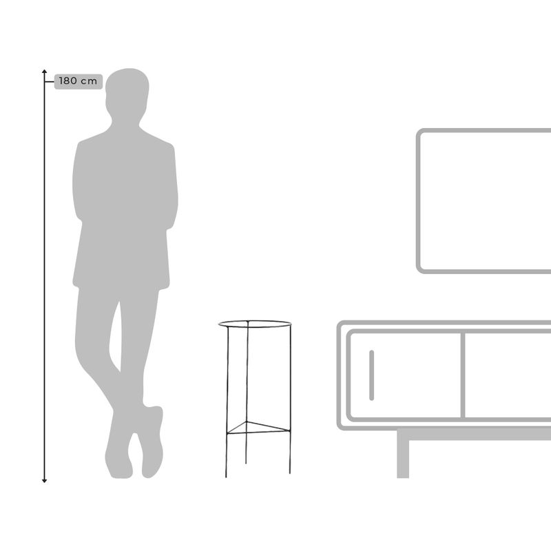 SUPORTE COSMOS 31 ALTO PRETO 5143