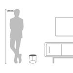 SUPORTE VERSA 30 MÉDIO COM TAMPO PRETO 5234