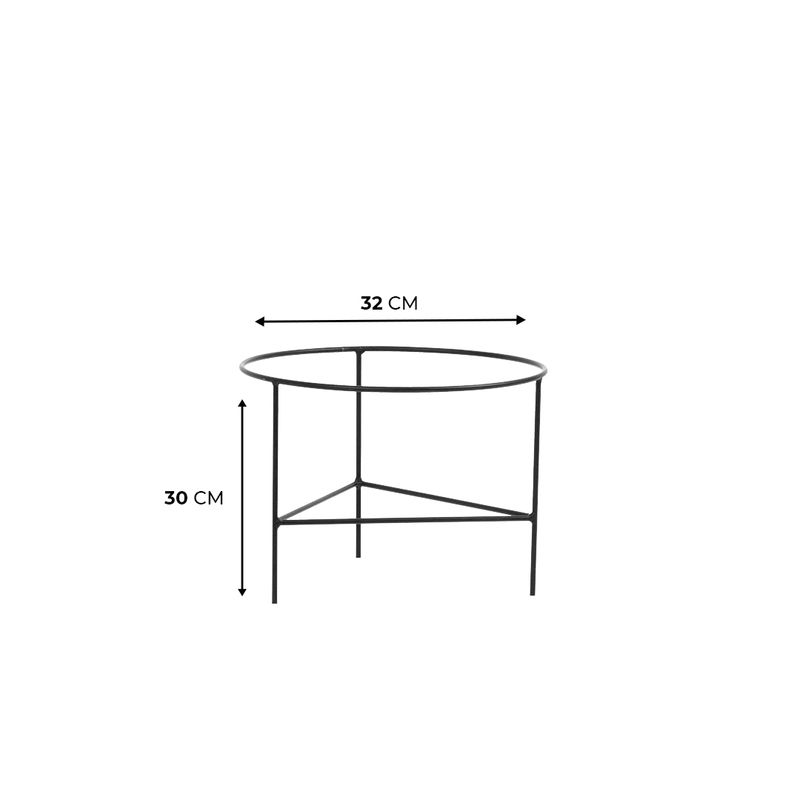 SUPORTE COSMOS 23 BAIXO PRETO 5134