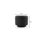 KIT VASO PRISMA COM 3 RECÔNCAVOS MINI PRETO ABSOLUTO 4052