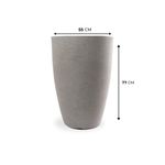 KIT DE 3 VASOS CONE GRAFIATO PRETO MÁRMORE 4676