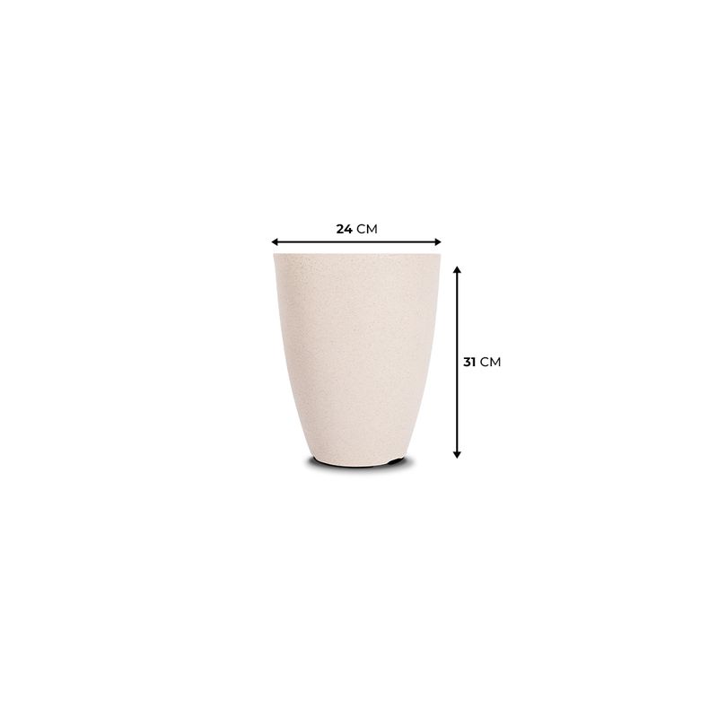 KIT DE 2 VASOS VIETNAMITA AREIA COM SUPORTES 4682