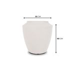 KIT DE 4 VASOS THAI BRANCO MÁRMORE 4450