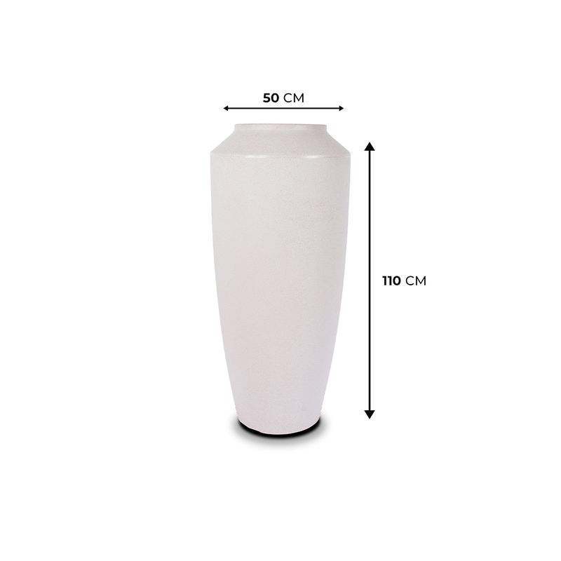 KIT DE 4 VASOS THAI BRANCO MÁRMORE 4453