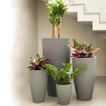 KIT DE 4 VASOS VIETNAMITA CINZA