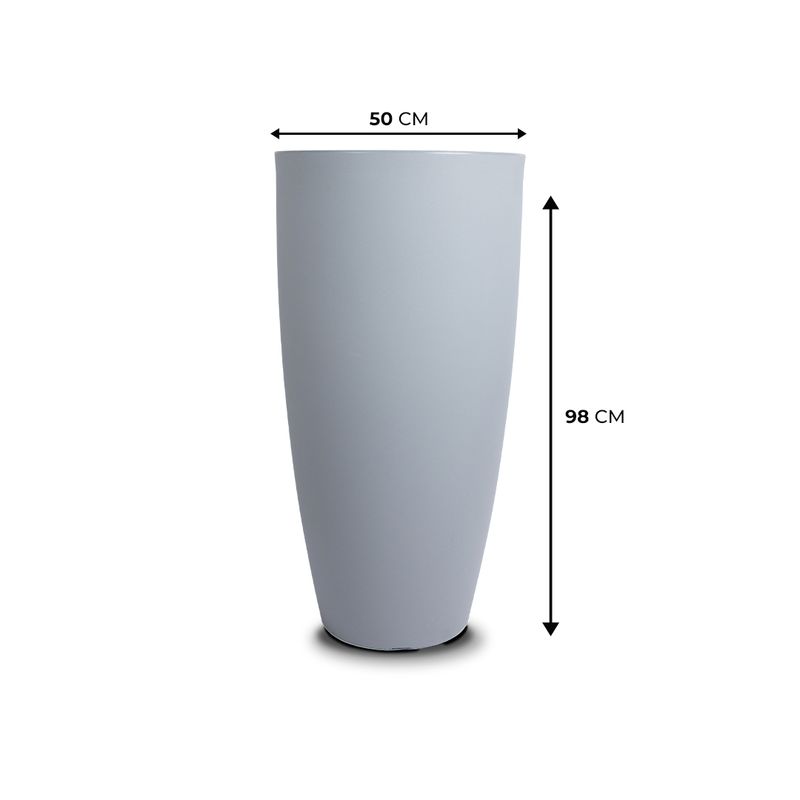 KIT DE 4 VASOS VIETNAMITA CINZA 2736