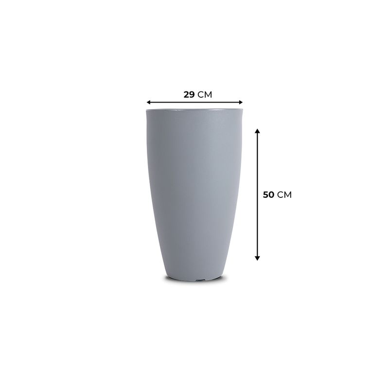 KIT DE 4 VASOS VIETNAMITA CINZA 2734