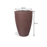 KIT DE 4 VASOS CONE RISCATO ARGILA 5060