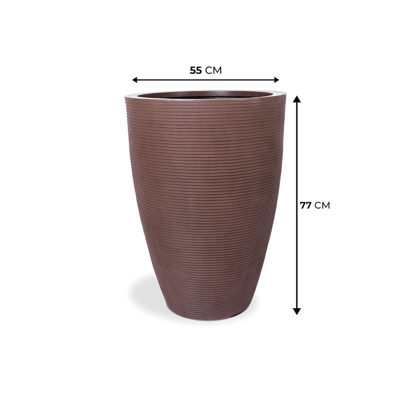 KIT DE 4 VASOS CONE RISCATO ARGILA 5060