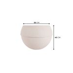 KIT DE 3 VASOS COSMOS BRANCO MÁRMORE COM SUPORTES 3701