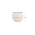 KIT DE 3 VASOS COSMOS BRANCO MÁRMORE COM SUPORTES 3703