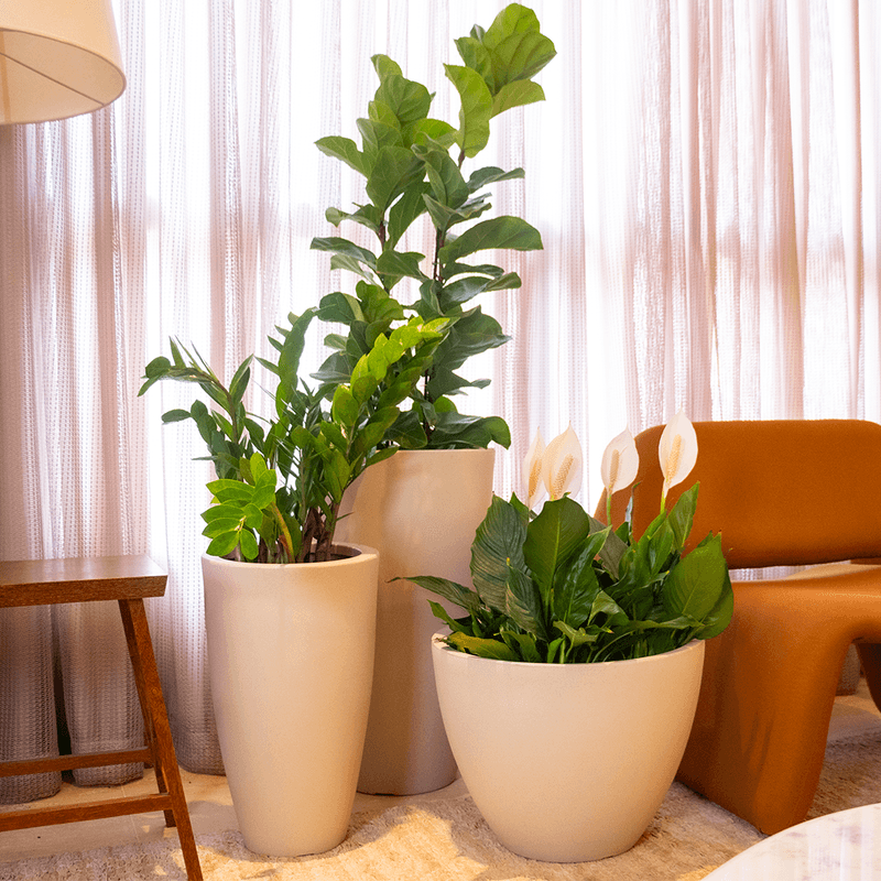 KIT DE 3 VASOS VIETNAMITA AREIA (48,50,70)