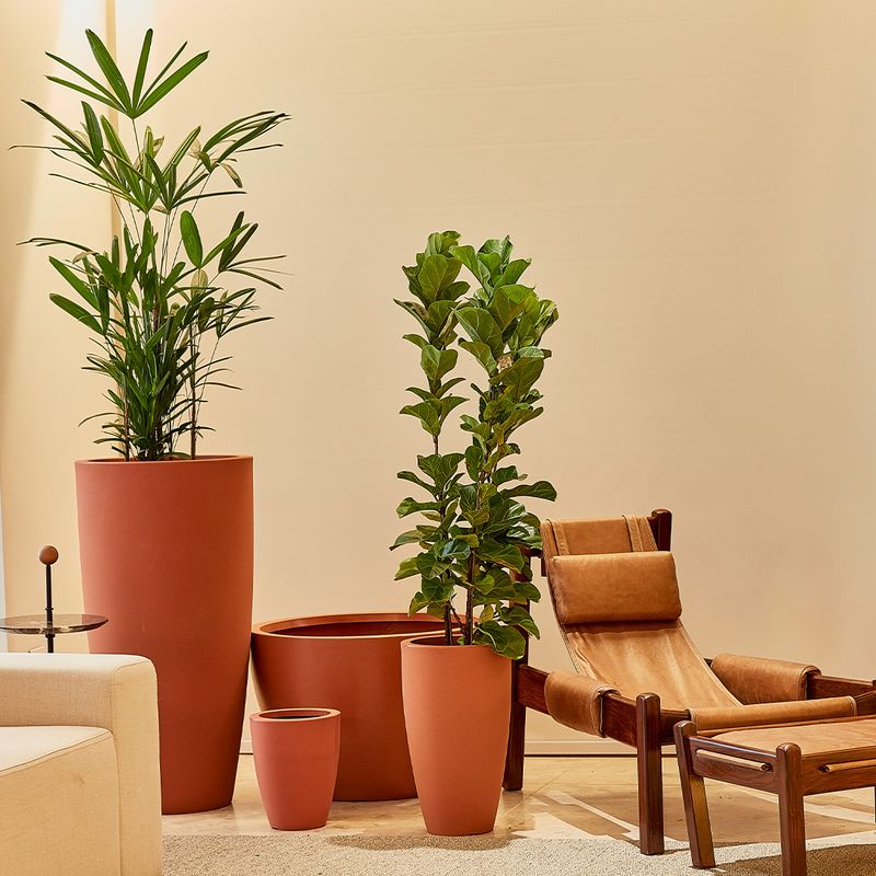 KIT DE 4 VASOS VIETNAMITA TERRACOTA