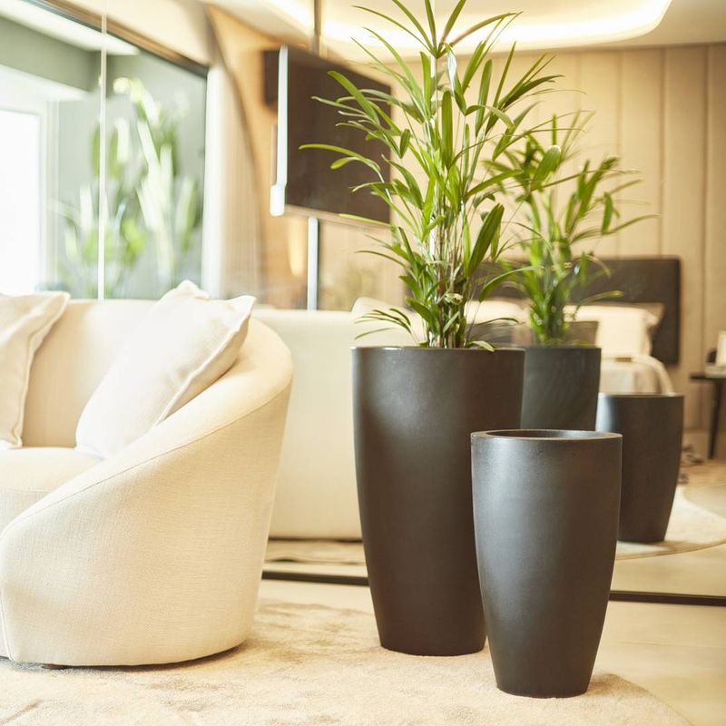 KIT DE 2 VASOS VIETNAMITA PRETO ABSOLUTO