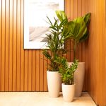 KIT DE 3 VASOS VIETNAMITA BRANCO MÁRMORE