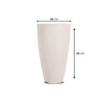 KIT DE 3 VASOS VIETNAMITA BRANCO MÁRMORE 2721