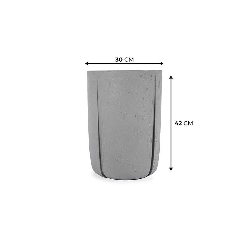 KIT DE 5 VASOS KARAJÁ TERRACOTA E CINZA 2698