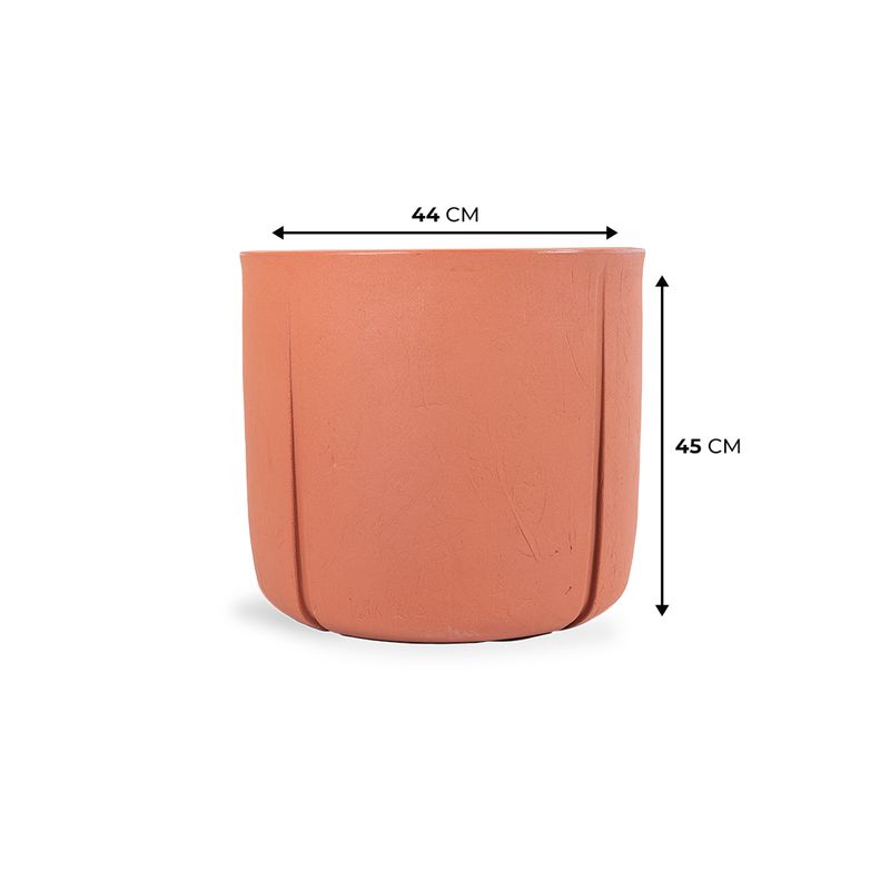 KIT DE 5 VASOS KARAJÁ TERRACOTA E CINZA 2699