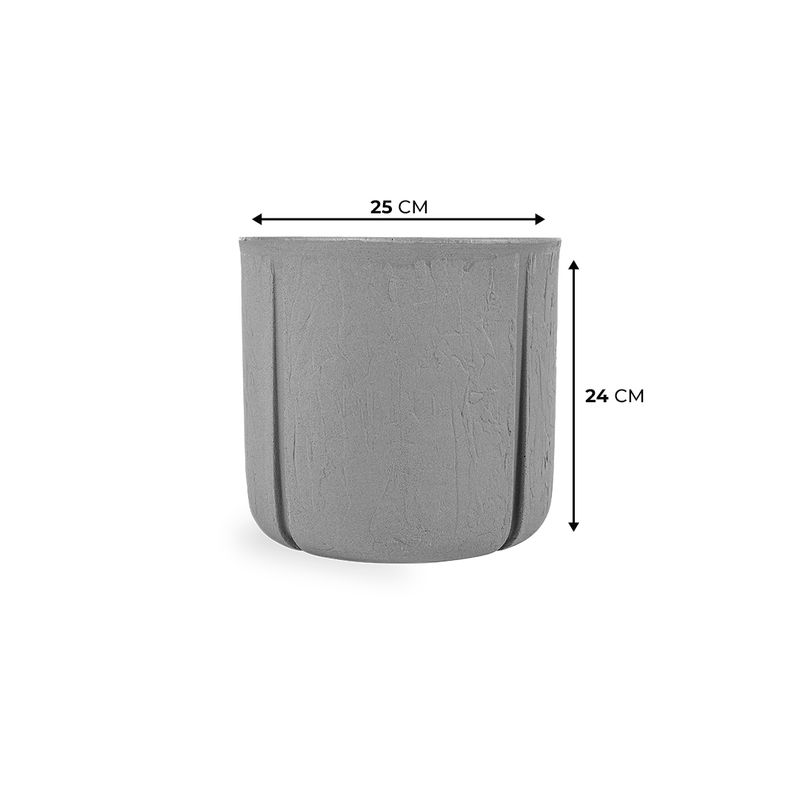 KIT DE 5 VASOS KARAJÁ TERRACOTA E CINZA 2697