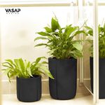 KIT DE 2 VASOS KARAJÁ PRETO ABSOLUTO