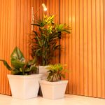 KIT DE 3 VASOS TRAPÉZIO BRANCO MÁRMORE