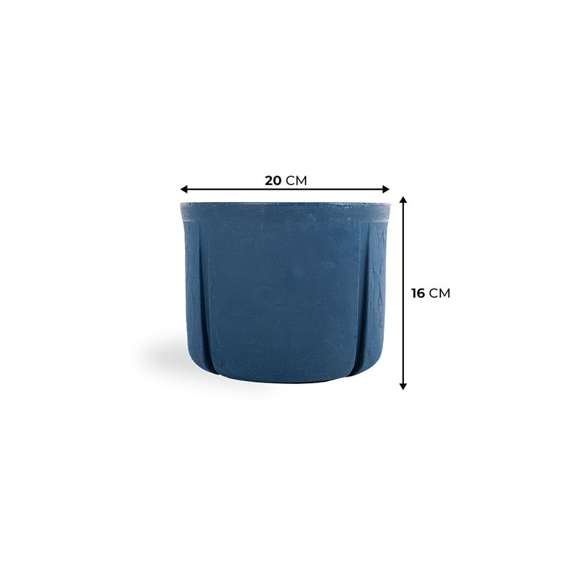 KIT DE 2 VASOS KARAJÁ E REGADOR FLUA AZUL MACAÚBA 4691