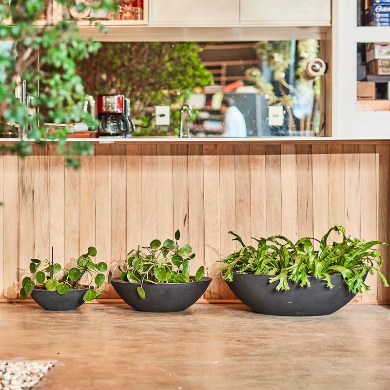 KIT DE 3 BACIAS PRETO ABSOLUTO