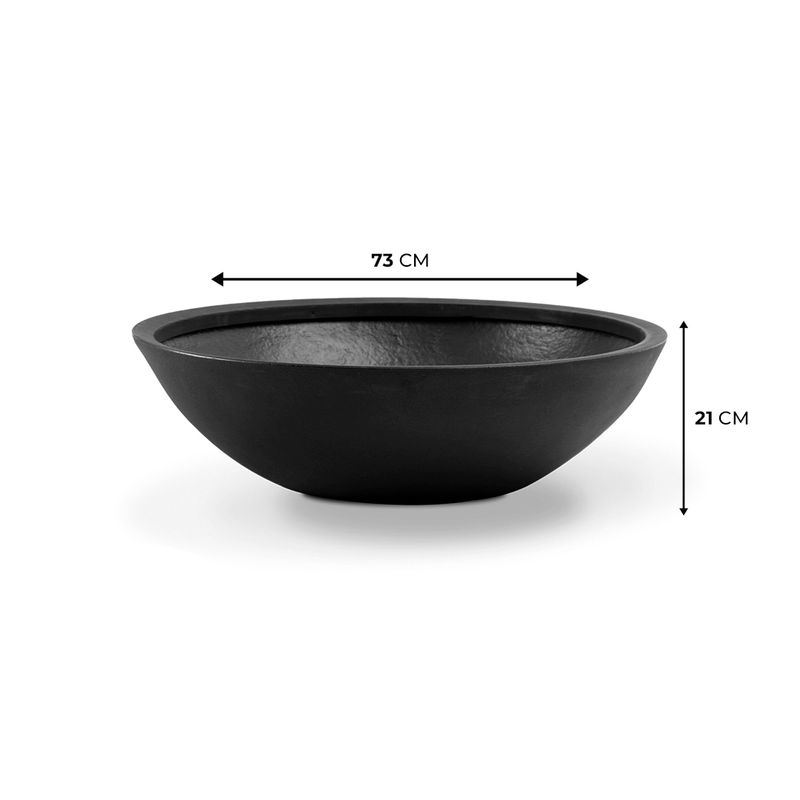 KIT DE 3 BACIAS PRETO ABSOLUTO 3693