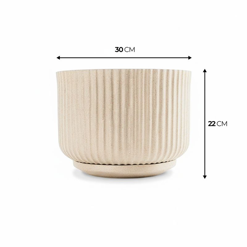 KIT DE 3 VASOS RITMO AREIA 6195