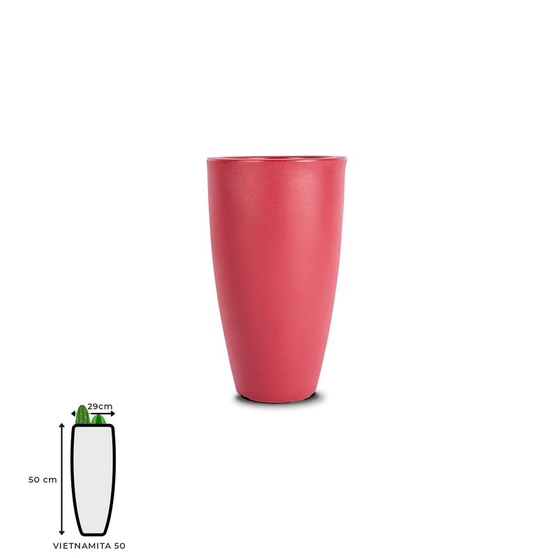 VASO VIETNAMITA 50 VERMELHO 1445