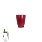 VASO VIETNAMITA 31 VERMELHO COM BRILHO 1521
