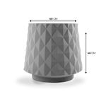 KIT DE 3 VASOS RECÔNCAVO CINZA 6467