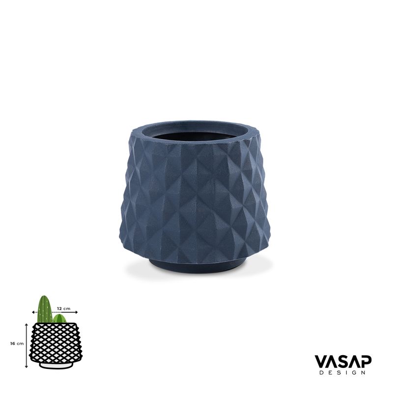 KIT DE 5 VASOS RECÔNCAVO AZUL MACAÚBA 6492