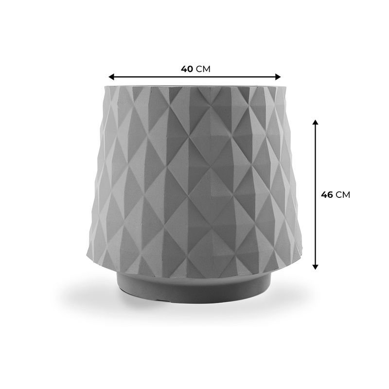 KIT DE 5 VASOS RECÔNCAVO CINZA 6481