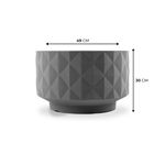 KIT DE 5 VASOS RECÔNCAVO CINZA 6483