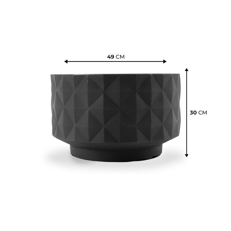 KIT DE 5 VASOS RECÔNCAVO PRETO ABSOLUTO 6479