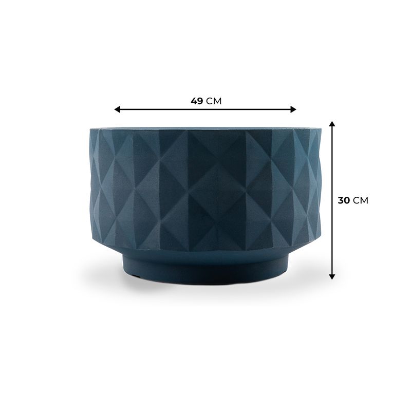 KIT DE 3 VASOS RECÔNCAVO AZUL MACAÚBA (30,38,46) 6499
